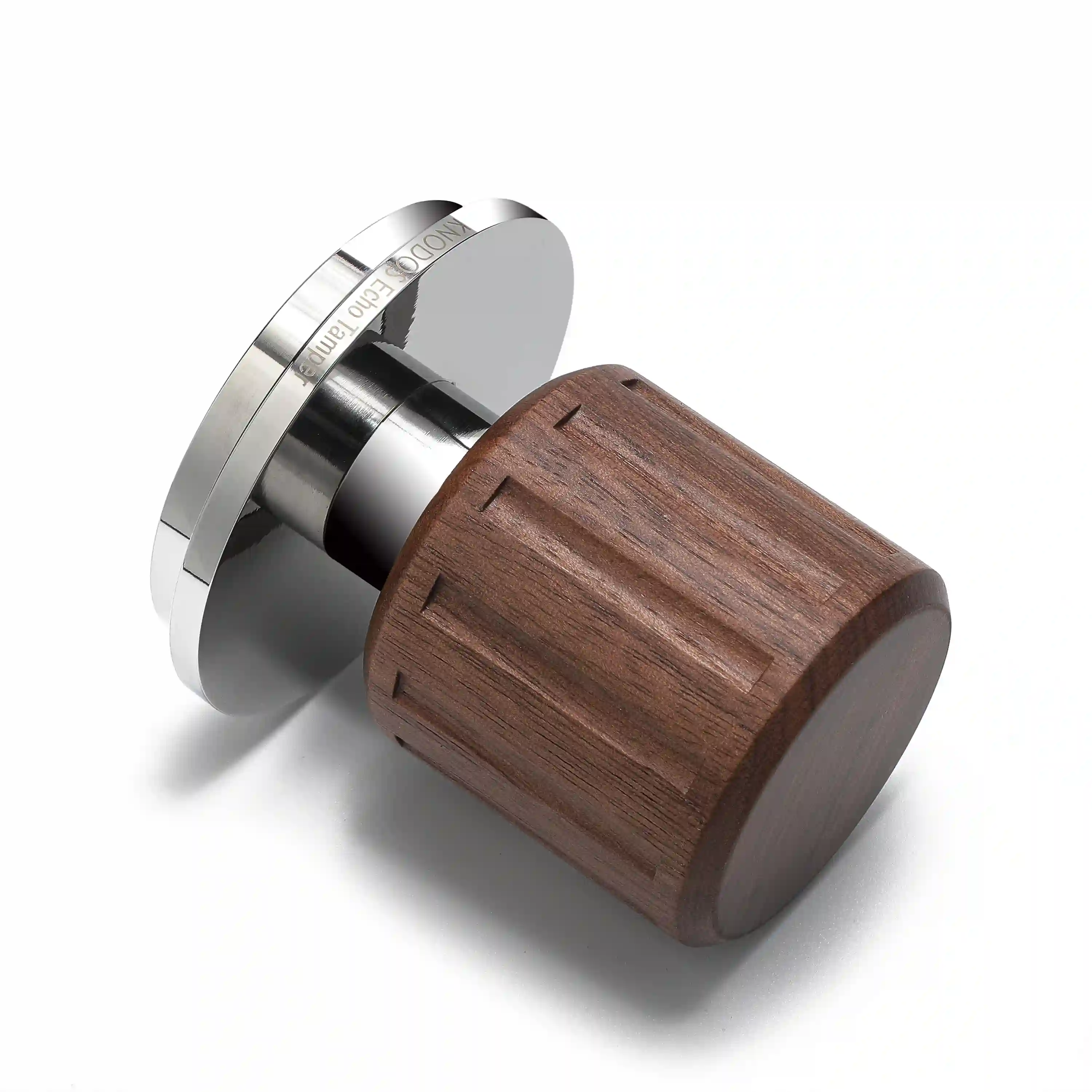 KNODOS Echo 58mm Espresso Tamper — 58.3mm Click Feedback, Walnut Handle - 4