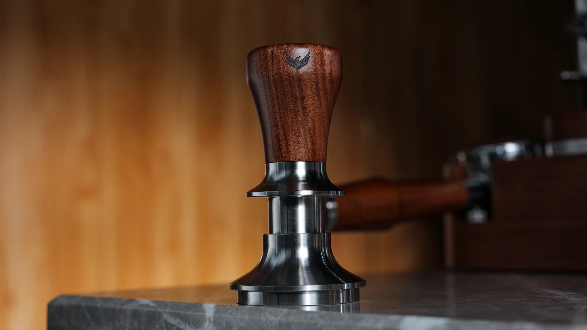 51mm Rosewood Calibrated Espresso Tamper with 20lb, 25lb & 30lb Springs for Delonghi, Casabrews, Smeg - 2