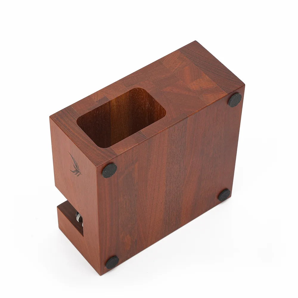 KNODOS 54mm Espresso Accessories Organizer & Tamping Station V3 for Breville — Rosewood, 8 Slots - 6