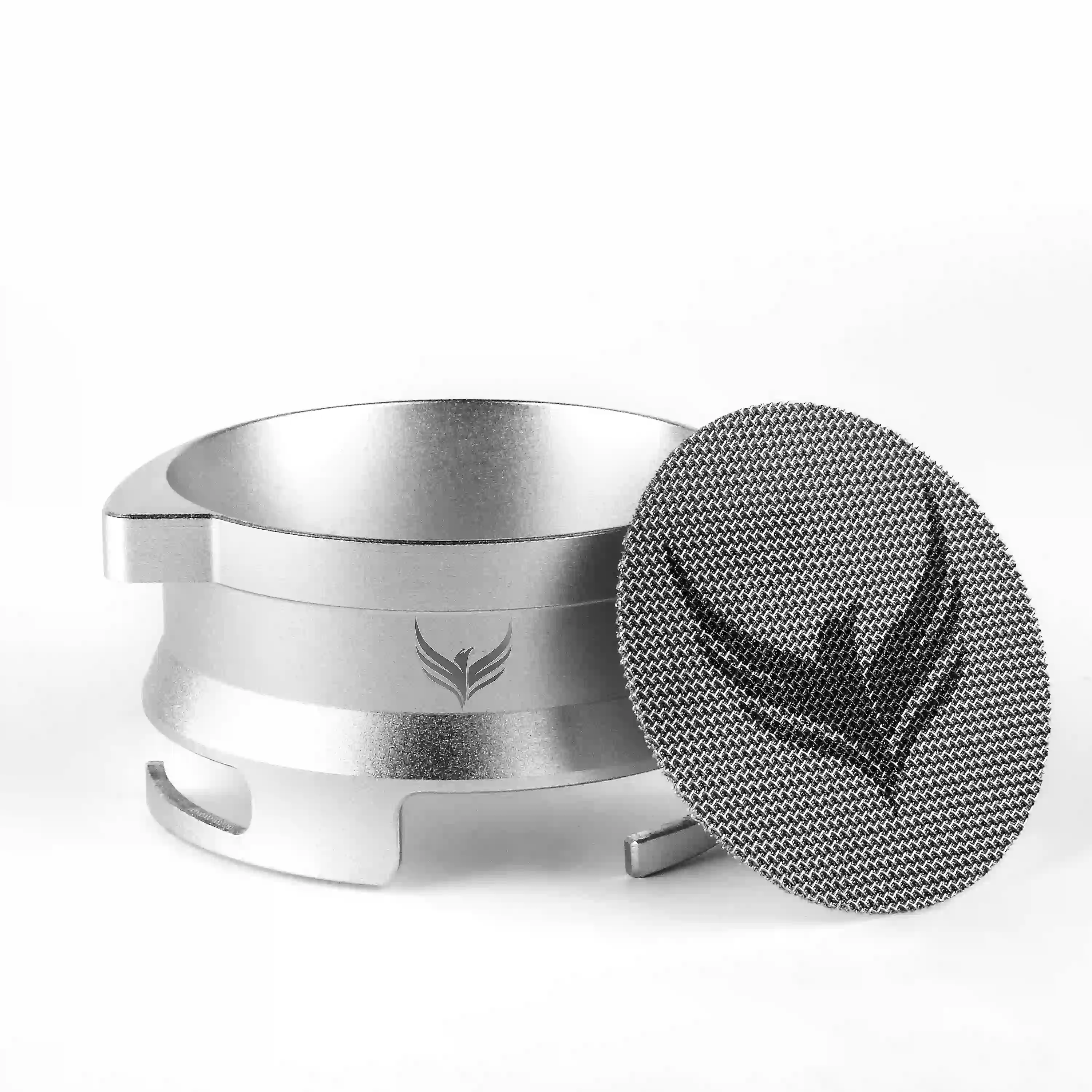 54mm Dosing Funnel Espresso Puck Screen Set KNODOS Grinder Trigger Portafilter Funnel and Filter Compatible with Breville 54mm Portafilters