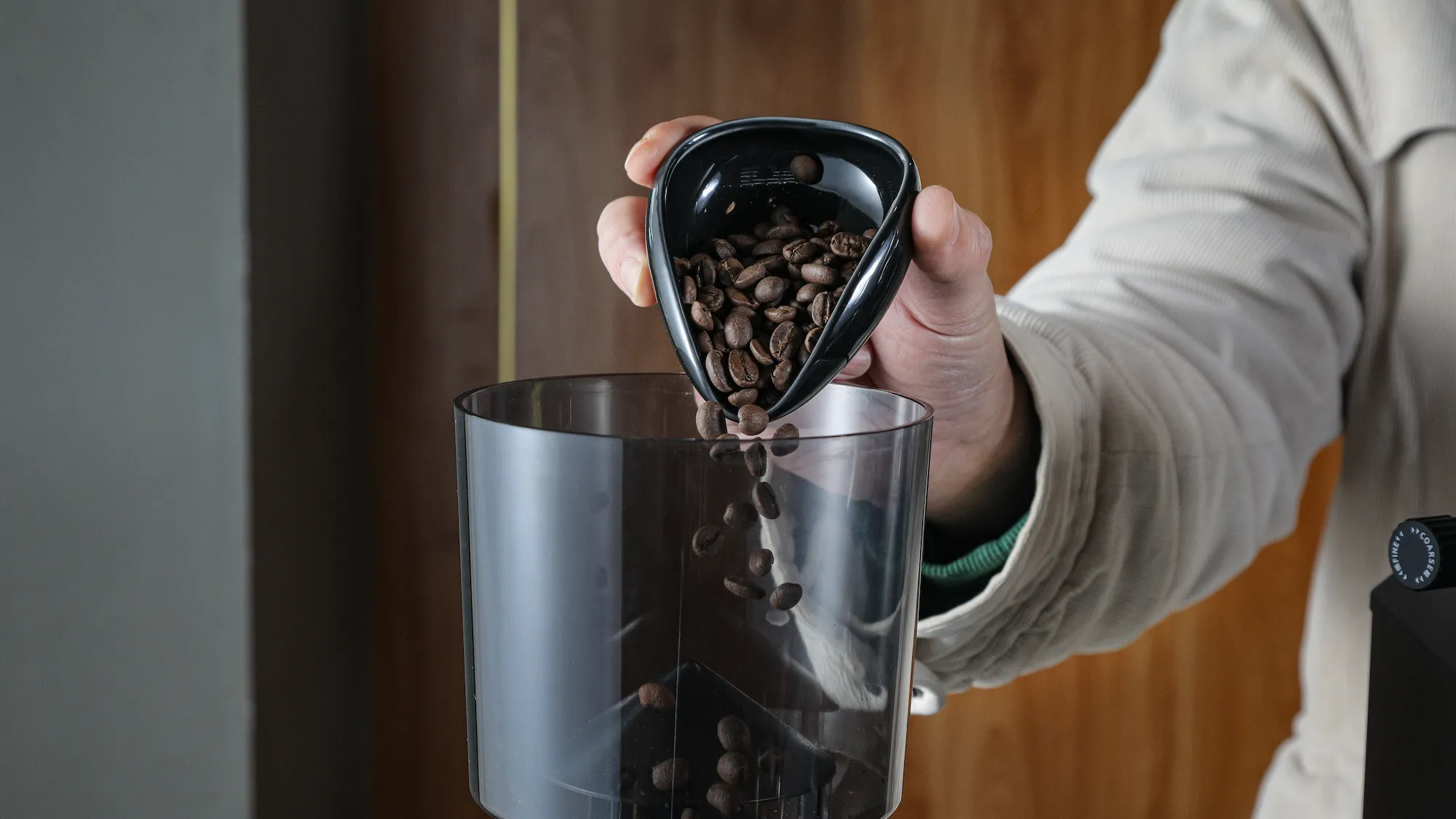 Black Coffee Bean Dosing Cup and RDT Sprayer Set - 5