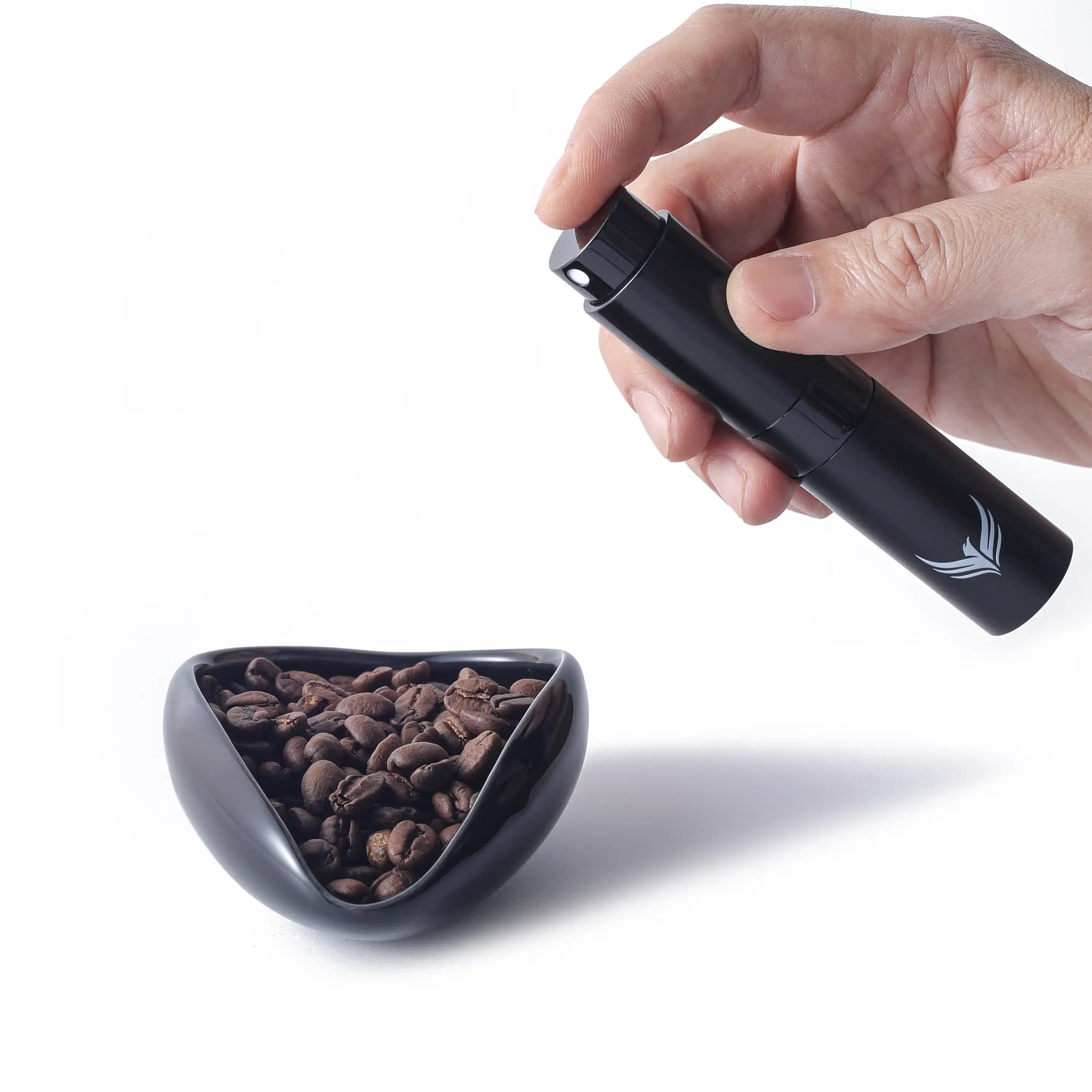 Black Coffee Bean Dosing Cup and RDT Sprayer Set