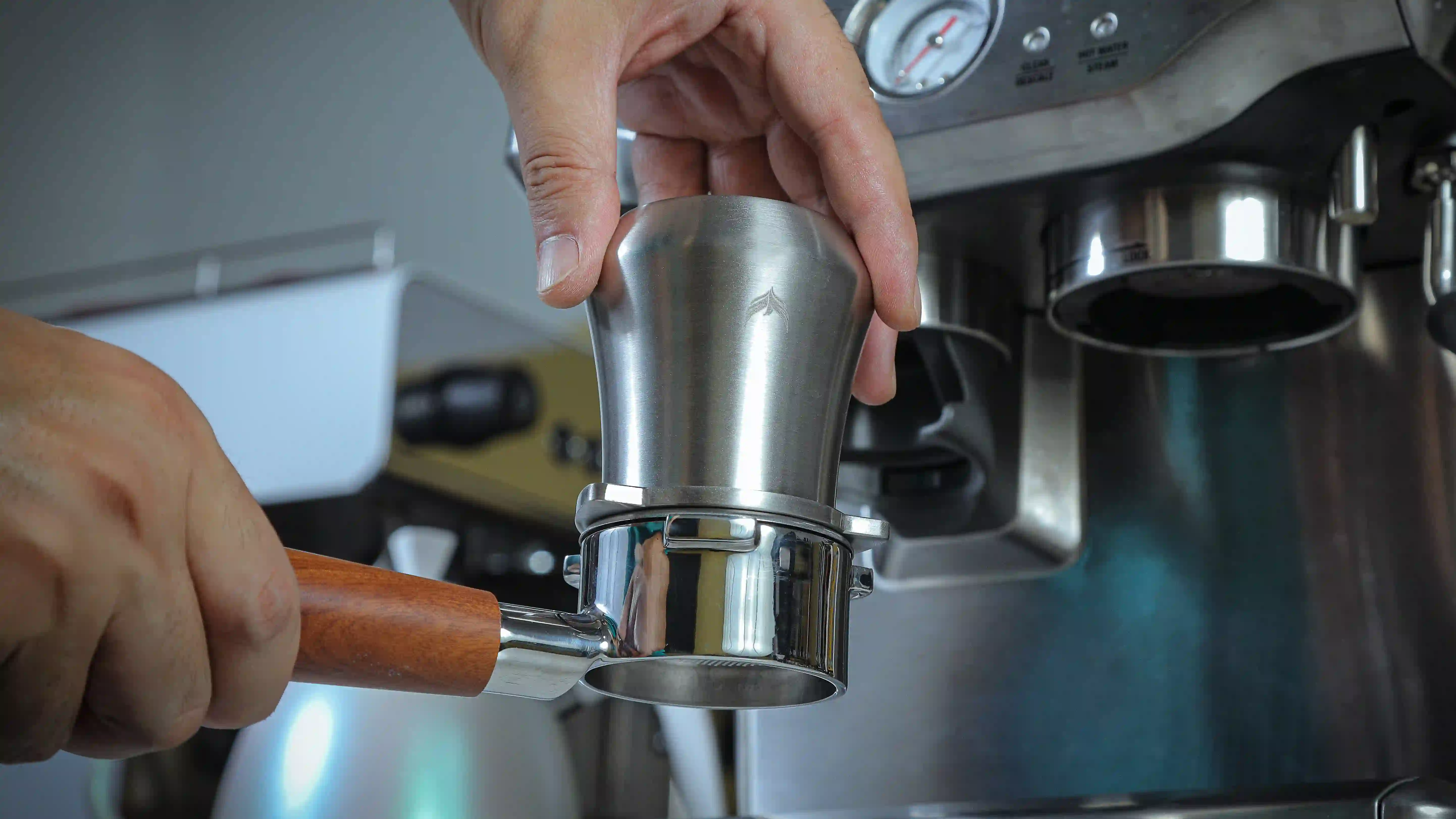 KNODOS Coffee Dosing Cup 54mm for Breville – Stainless Steel Espresso Bean Dosing Cup with Grinder Activating Tab for Barista Express, Pro & Touch - 3