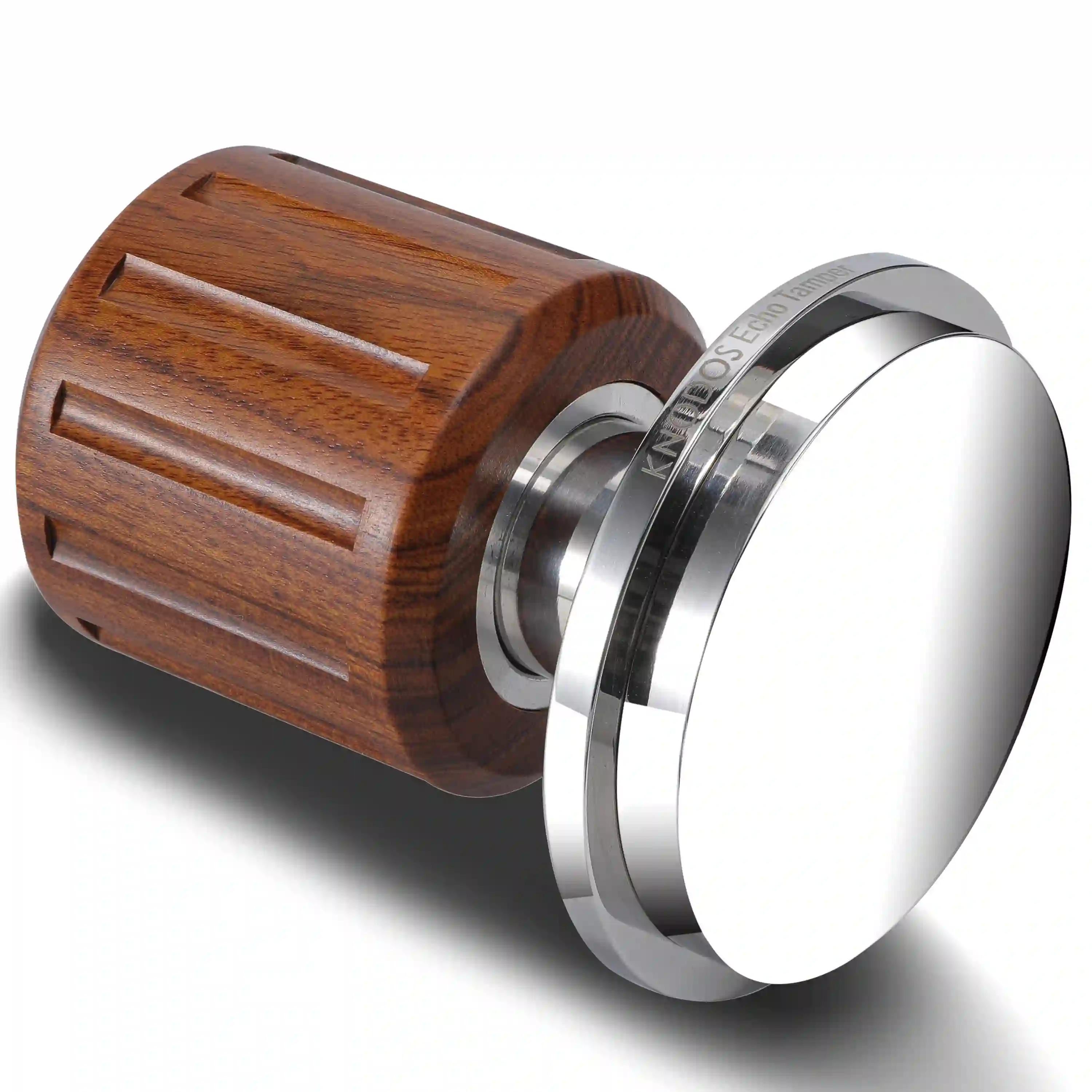 KNODOS Echo Spring-Loaded Espresso Tamper 58.5mm for VST & IMS Baskets – Calibrated 30lb Click, Self-Leveling Rosewood - 2