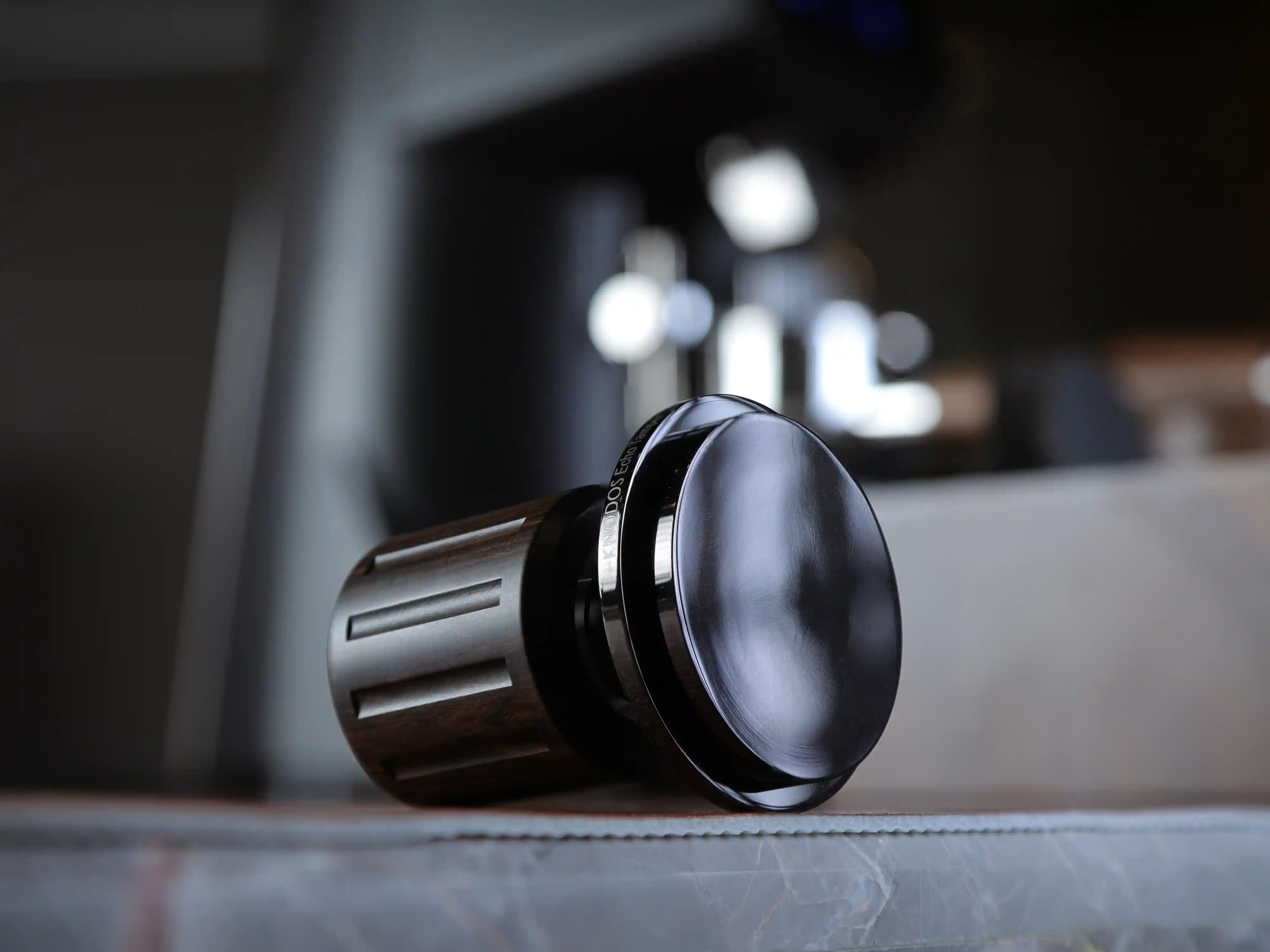 KNODOS Echo Espresso Tamper 58.5mm for VST & IMS Baskets – Calibrated 30lb Click, Self-Leveling Blackwood - 4
