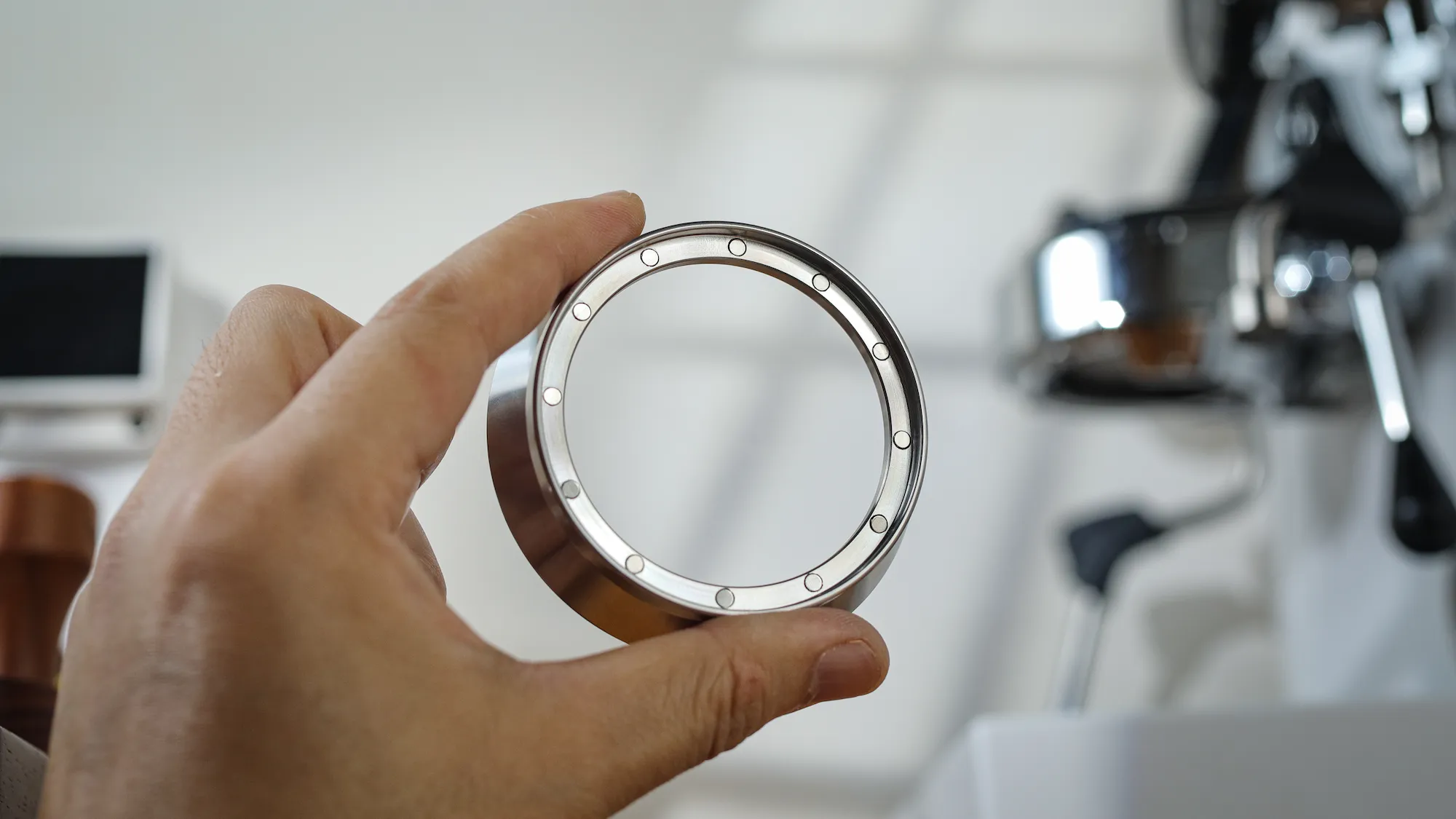 Stainless Steel Magnetic Dosing Funnel Puck Screen Set