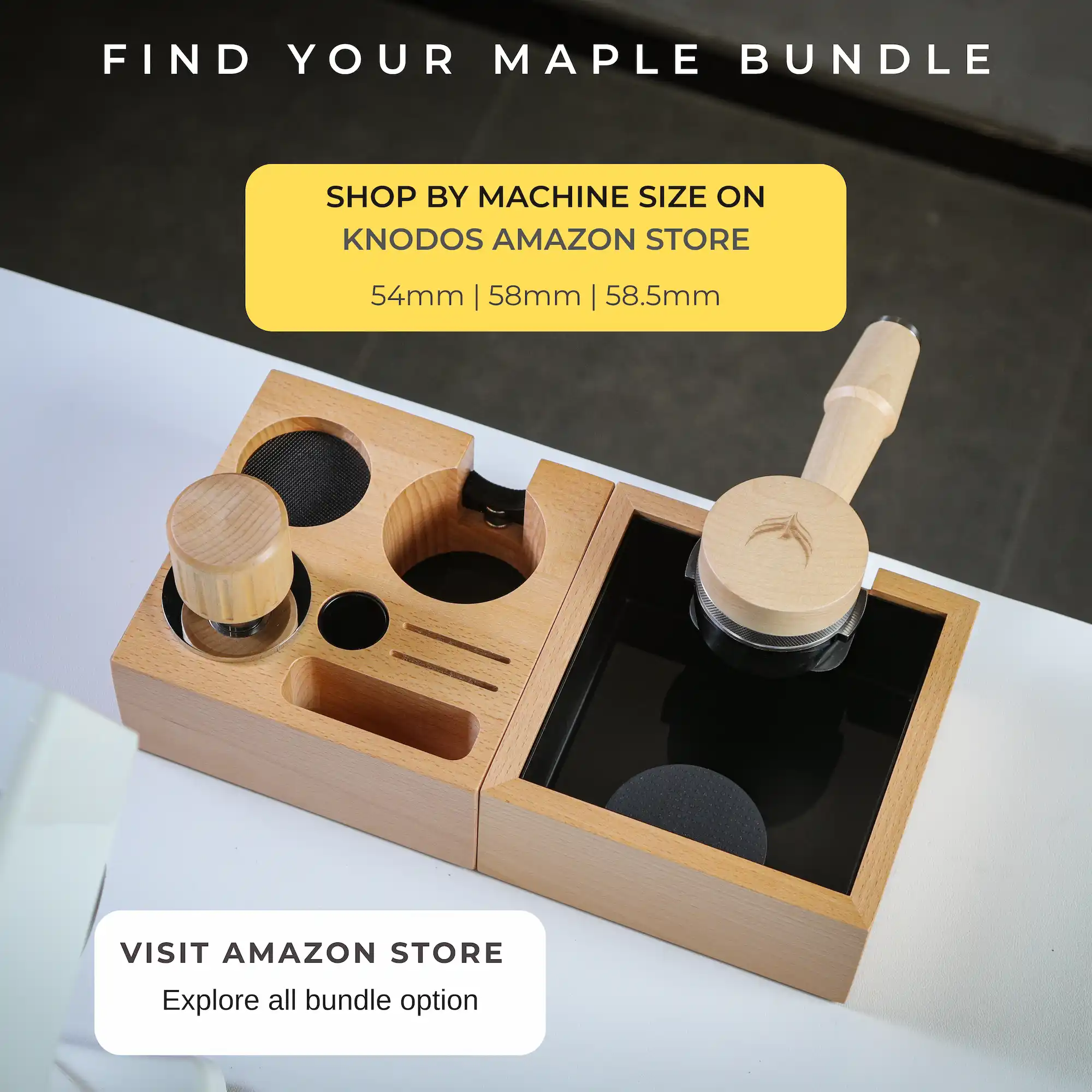 KNODOS Espresso Accessories Bundle — Bright, Clean Looks — Maple Setup - 3