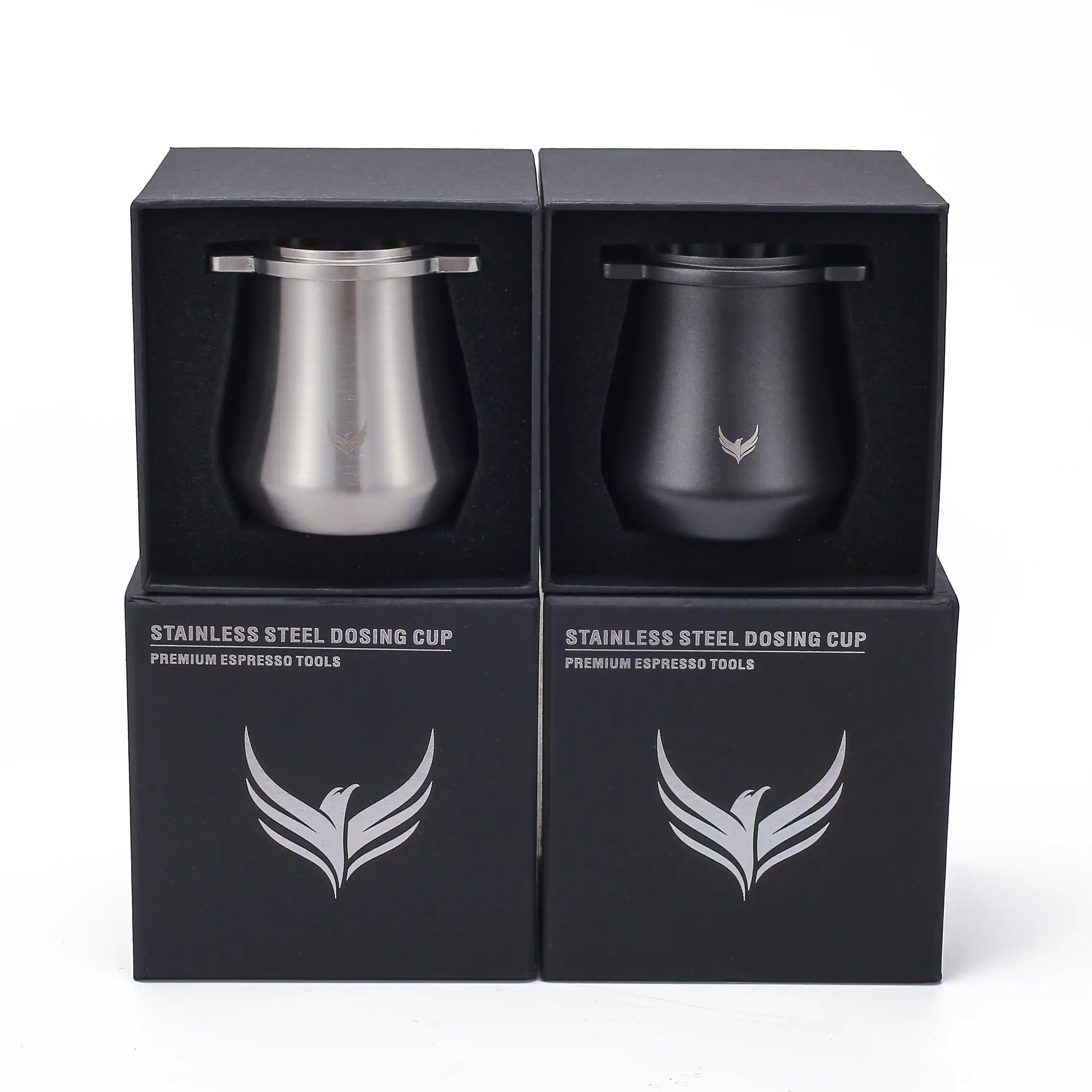 KNODOS Coffee Dosing Cup 54mm for Breville – Stainless Steel Espresso Bean Dosing Cup with Grinder Activating Tab for Barista Express, Pro & Touch - 4